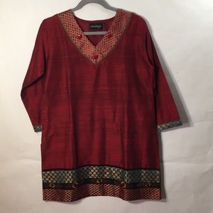 Kushkoo Silk Kurta/ Tunic Size L